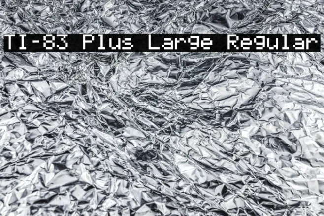 TI-83 Plus Large Regular Example 3