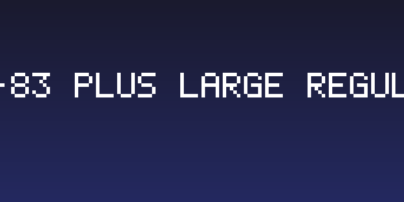 TI-83 Plus Large Regular Social Header