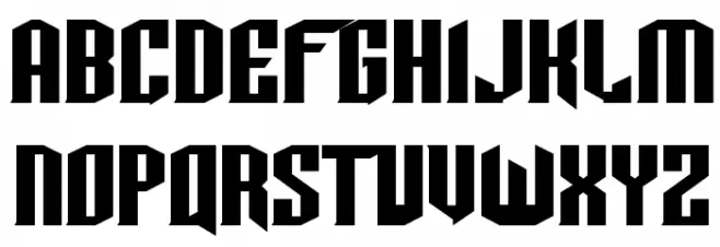 TIE-Wing Schriftart Groß