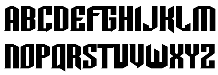 TIE-Wing Font LOWERCASE