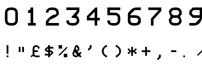 TIFAX Font OTHER CHARS