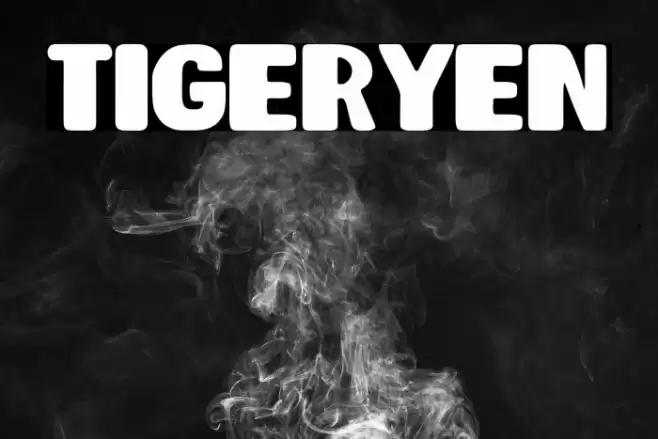 TIGERYEN Font examples