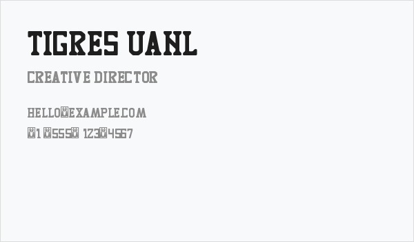 TIGRES UANL Business Card