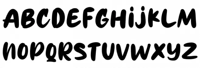 TIKTAK फ़ॉन्ट लोअरकेस