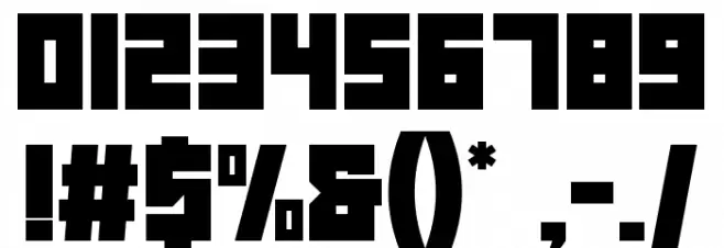 TILL ATTACK Font OTHER CHARS