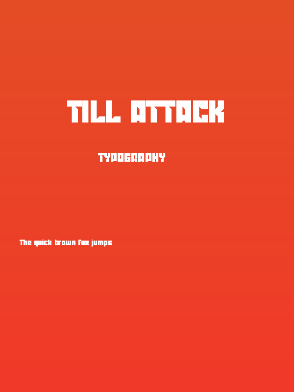 TILL ATTACK Poster