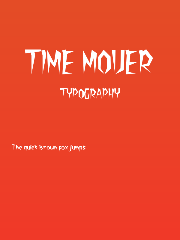 TIME MOVER Poster