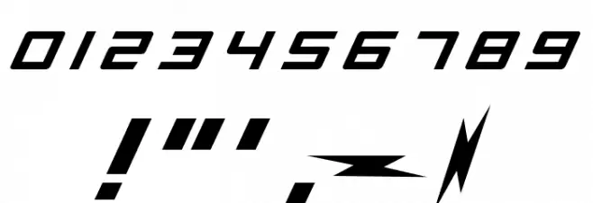 TIMETRAVEL Font OTHER CHARS