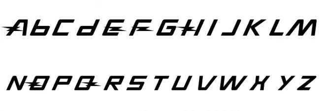TIMETRAVEL Schriftart Groß