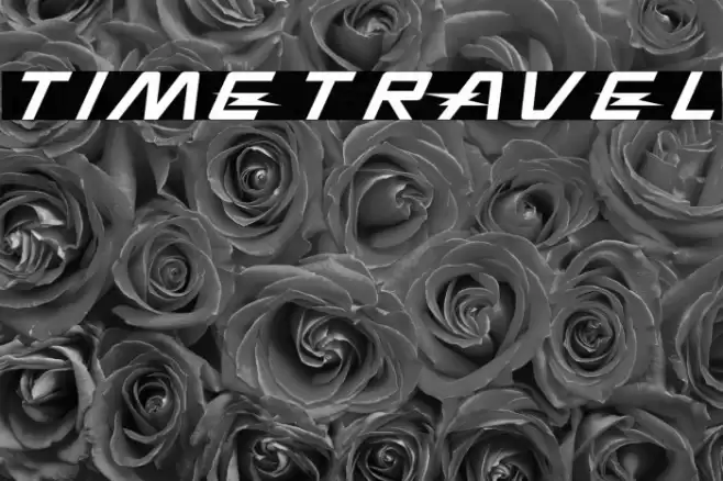TIMETRAVEL Font examples
