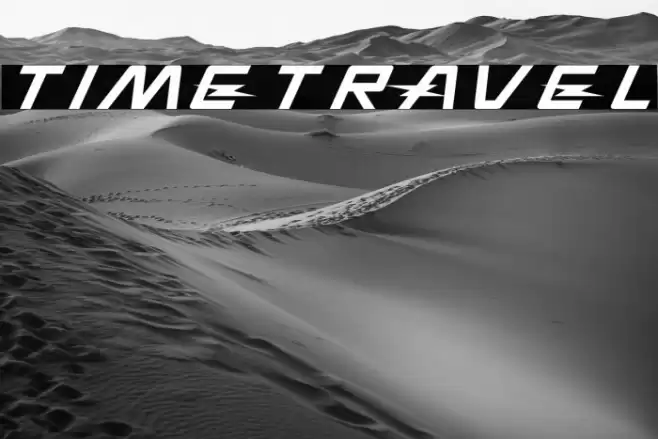 TIMETRAVEL Font examples