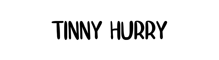 TINNY HURRY  Frei Schriftart Herunterladen
