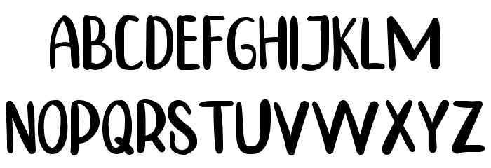 TINNY HURRY Font LOWERCASE