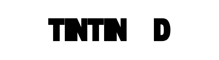TINTIN 3D Font