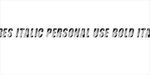 TIRES ITALIC PERSONAL USE Bold Italic Logo