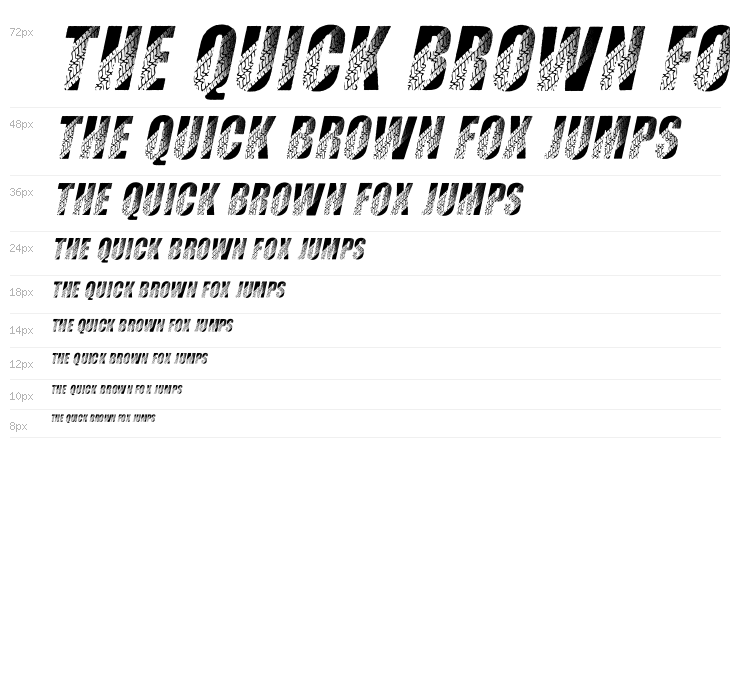 TIRES ITALIC PERSONAL USE Bold Italic Waterfall