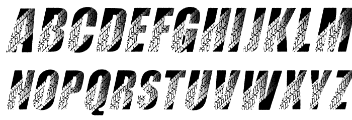 TIRES ITALIC PERSONAL USE Bold Italic Font LOWERCASE