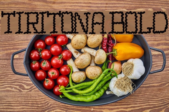 TIRITONA BOLD Font examples