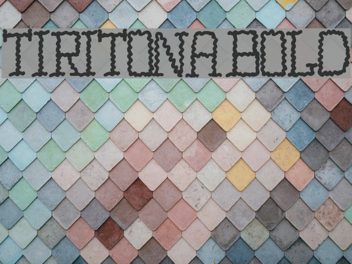TIRITONA BOLD Font examples