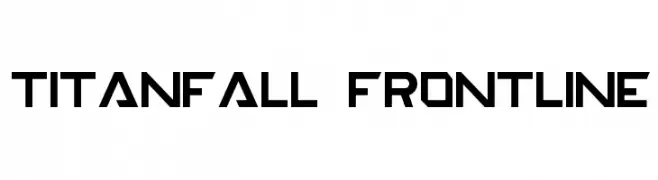TITANFALL FRONTLINE  Frei Schriftart Herunterladen