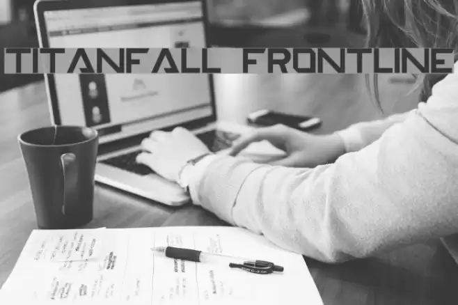 TITANFALL FRONTLINE फ़ॉन्ट examples