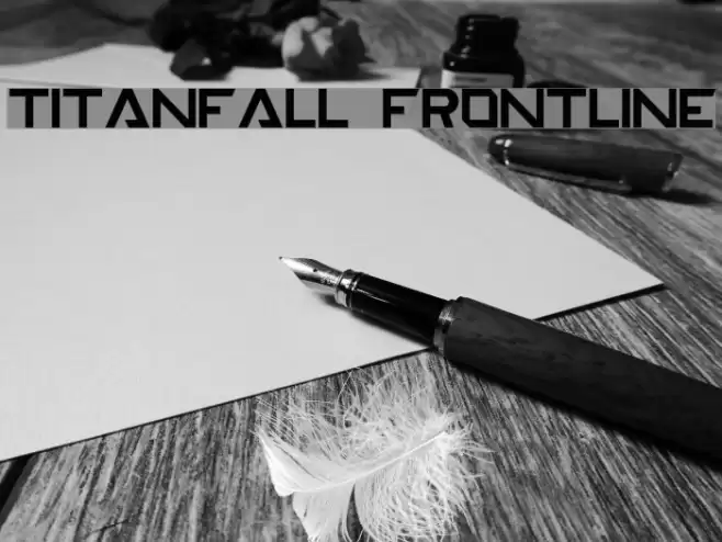TITANFALL FRONTLINE फ़ॉन्ट examples