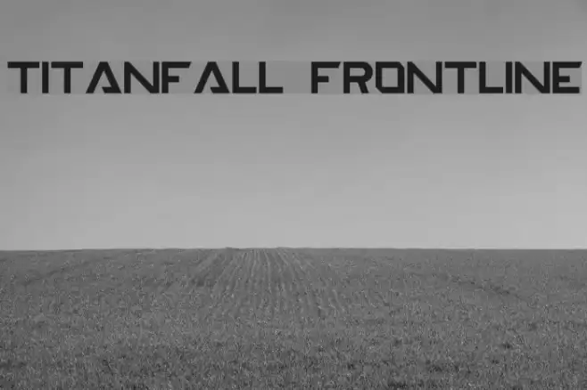TITANFALL FRONTLINE फ़ॉन्ट examples