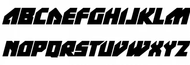 TIme TRap Italic 字体 大写
