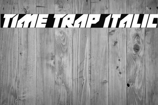TIme TRap Italic Font examples