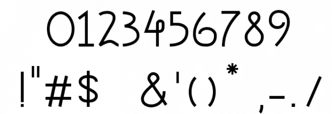 Tia Marcia Font OTHER CHARS