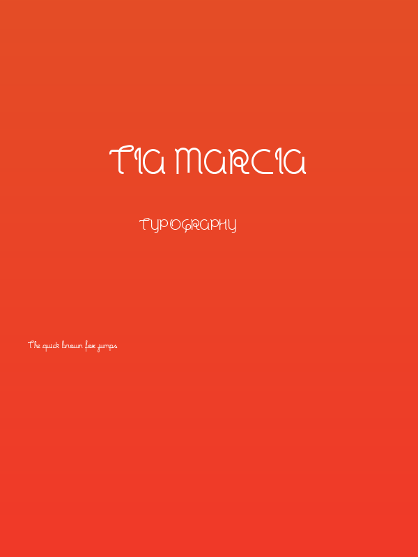 Tia Marcia Poster