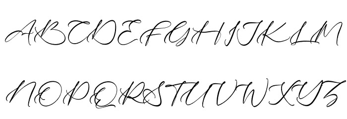 Tiara Font UPPERCASE