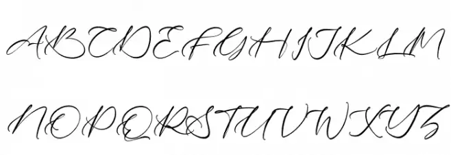 Tiara Font UPPERCASE