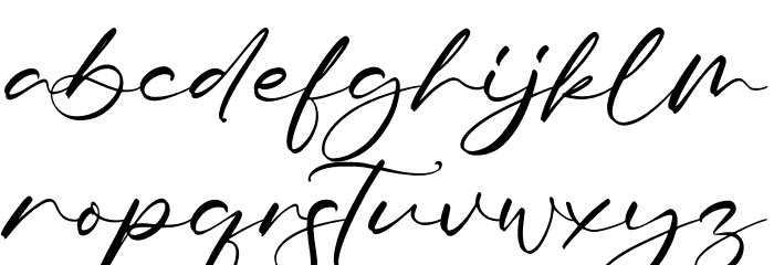 Tiara Font LOWERCASE