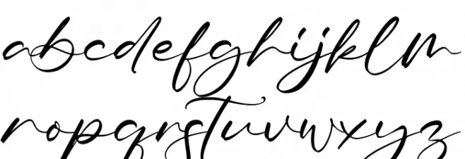 Tiara Font LOWERCASE