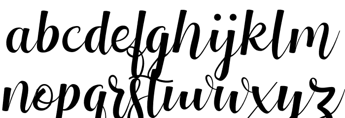 Tiberias Font LOWERCASE
