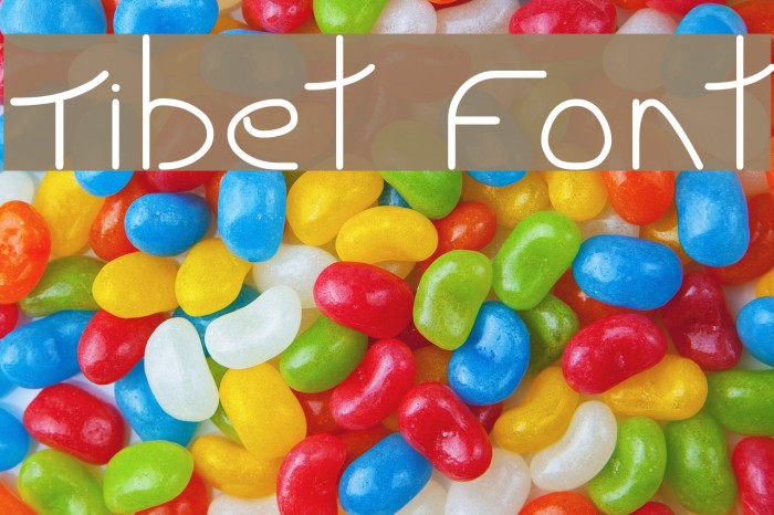 Tibet Font examples