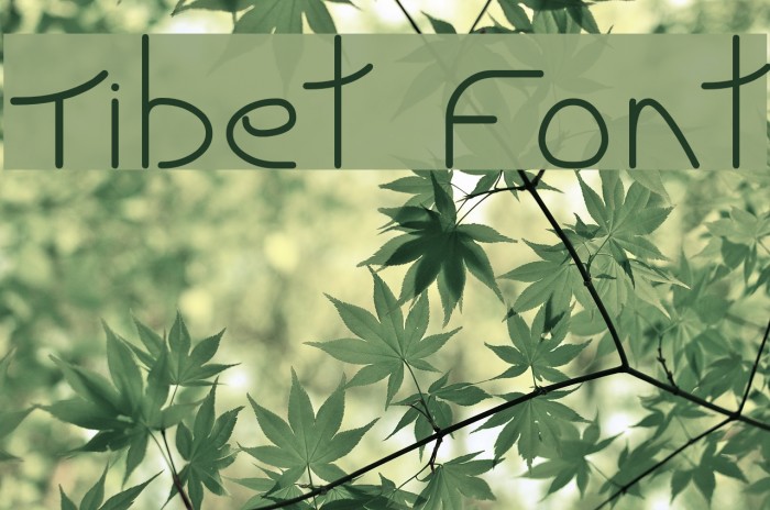 Tibet Font examples