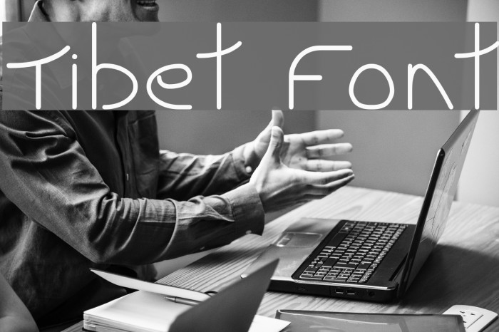 Tibet Font examples