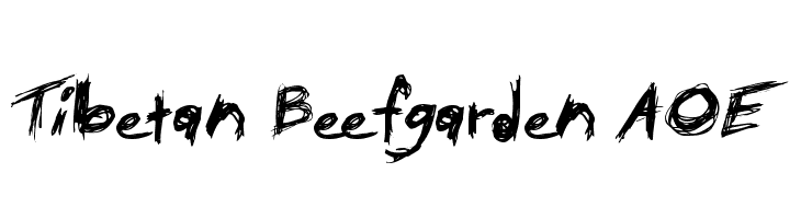 Tibetan Beefgarden AOE Font