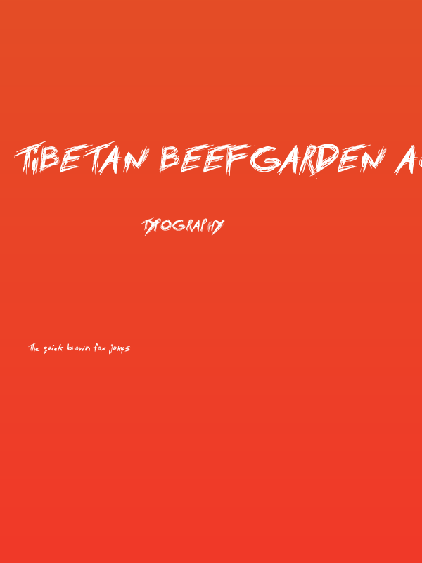Tibetan Beefgarden AOE Poster