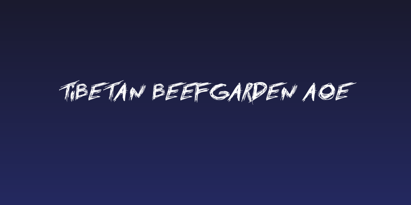 Tibetan Beefgarden AOE Social Header