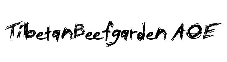 TibetanBeefgarden AOE  免费字体下载
