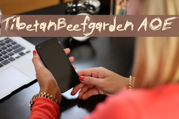 TibetanBeefgarden AOE Font examples