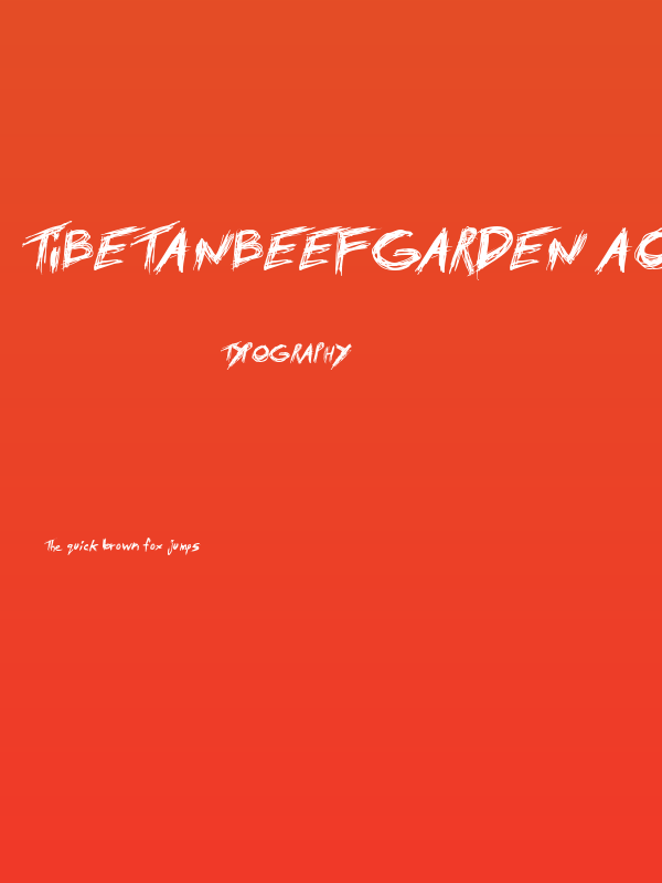 TibetanBeefgarden AOE Poster
