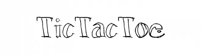 TicTacToe  नि: शुल्क फ़ॉन्ट्स डाउनलोड