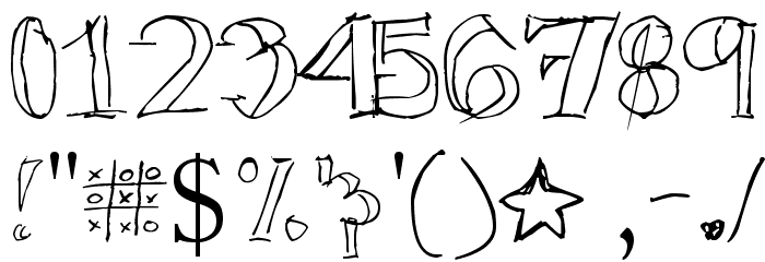 TicTacToe Font OTHER CHARS