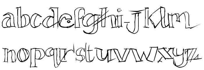 TicTacToe Font LOWERCASE