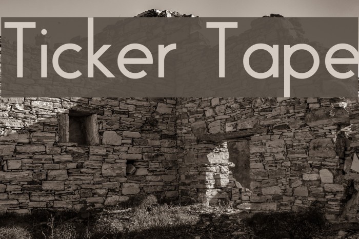 Ticker Tape Polices examples