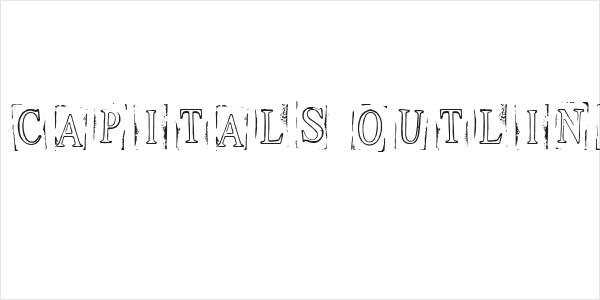 Ticket Capitals Outline Heavy Logo